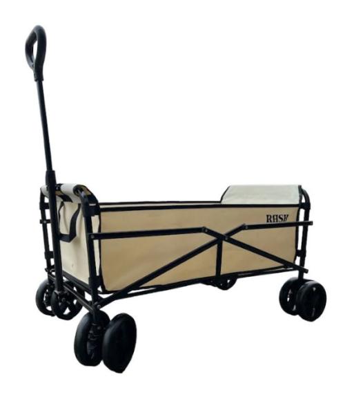 RASK Trækvogn 101 x 50 cm Beige 8-wheel